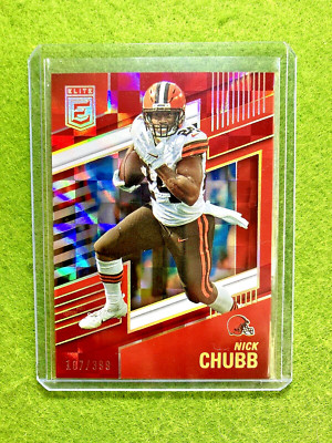 Nick Chubb RED PRIZM #/399 SP CARD JERSEY #24 BROWNS SP 2022 Elite MAKE AN OFFER