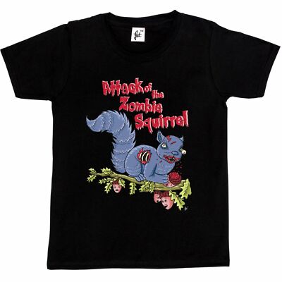 Attack Of The Zombie Squirrel Blood Covered Monster Kinder Jungen T-Shirt