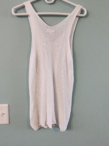 Mittoshop Mesh Tank Top White Large New With Tags - Picture 5 of 5