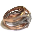 14K YELLOW GOLD .20CT 3.8MM + 87 ROUND=1.22CT ENGAGEMENT RING SI1 G sz 5.5 wrap — photo 8