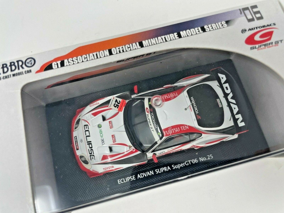 EBBRO Toyota Supra Eclipse Advan #25 SuperGT 2006(White/Red EBBRO Toyota Supra Eclipse Advan #25 SuperGT 2006(White/Red