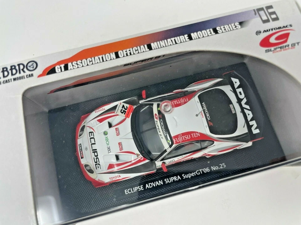 Toyota Supra Eclipse Advan #25 SuperGT 2006 (blanco/rojo) escala 1/43 z04 EBBRO  Foto 3 de 4