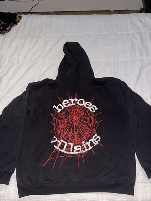 Sp5der X Metro Booming Heroes & Villains Hoodie 2xl 