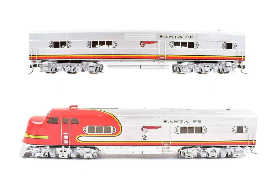 Juego HO Brass Hallmark ATSF Santa Fe EMC E-1 A/B ambas unidades mejoradas alimentadas CP Foto 3 de 4