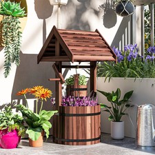 Garden Bed?? Wooden Wishing Well