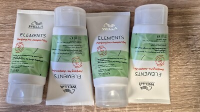 Wella Elements Purifying Pre-Shampoo Clay 4x70 ml