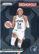 2024 Panini Monopoly Prizm WNBA NAPHEESA COLLIER #WNBA9 BASE CARD LYNX