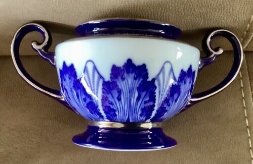 Bombay Company Cobalt Blue and White Sugar Bowl - Afbeelding 1 van 6