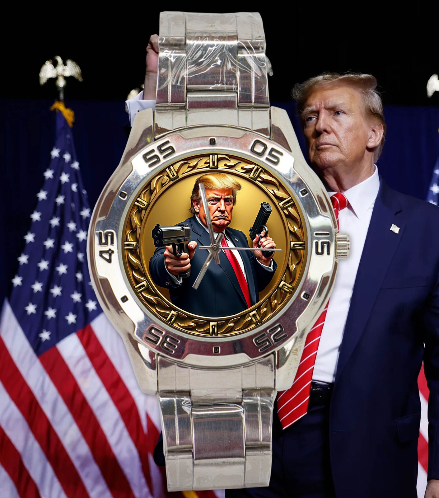 RARE WATCH! Trump Campaign Merchandise DARE TO WIN For President 2024 Collection