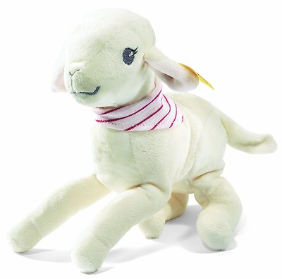 STEIFF   238734  Leni Lämmchen, 18 cm, weiß/rosa NEU unbespielt  