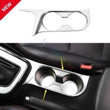 For Hyundai Elantra 2017-20 Steel Silver Middle Console Drinking Glass Trim 1X