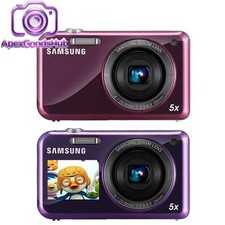 Samsung PL120 Dual Screen Digital Camera 14MP 5x Optical Zoom Auto Focus 720p HD