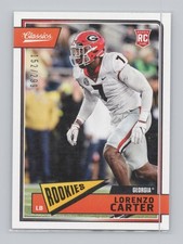Lorenzo Carter 2018 Panini Classics #282 Rookies Red Back /299 (RC)