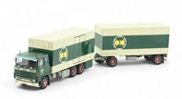 Tekno - Scania 141 6X4 Fahrgestell Mit 1+1-Achs-AnhäNger Van Den Bos - 1/50 -...