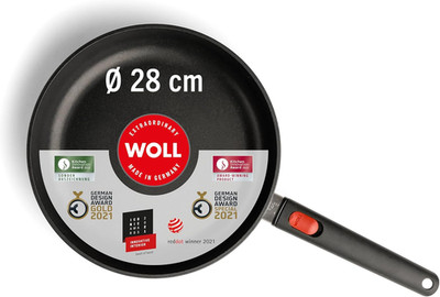 Woll   Eco Lite QXR Hochrandpfanne Ø 28 Cm Mit Abnehmbarem Stiel   Pfas-Freie An