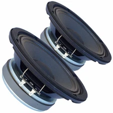 Pair Faital PRO 6FE200 6.5" Midrange Woofer Voice Speaker 8ohm 260W 95dB 1.5" VC