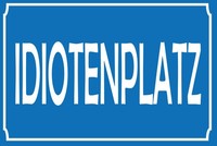 Holzschild 30X40 Cm Idiotenplatz Schild Deko Geschenk Schild