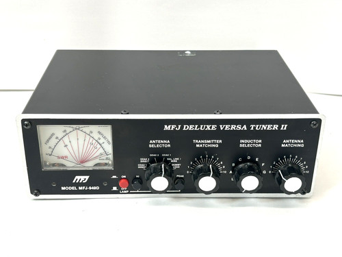 MFJ MFJ-949D HF Antenna Tuner Deluxe Versa Tuner II SWR Meter Selector