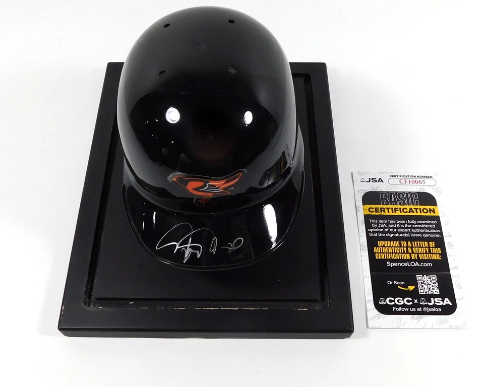 Rafael Palmeiro Signed Mini Baseball Helmet Orioles JSA Auto CF10065 - Image 2 of 4
