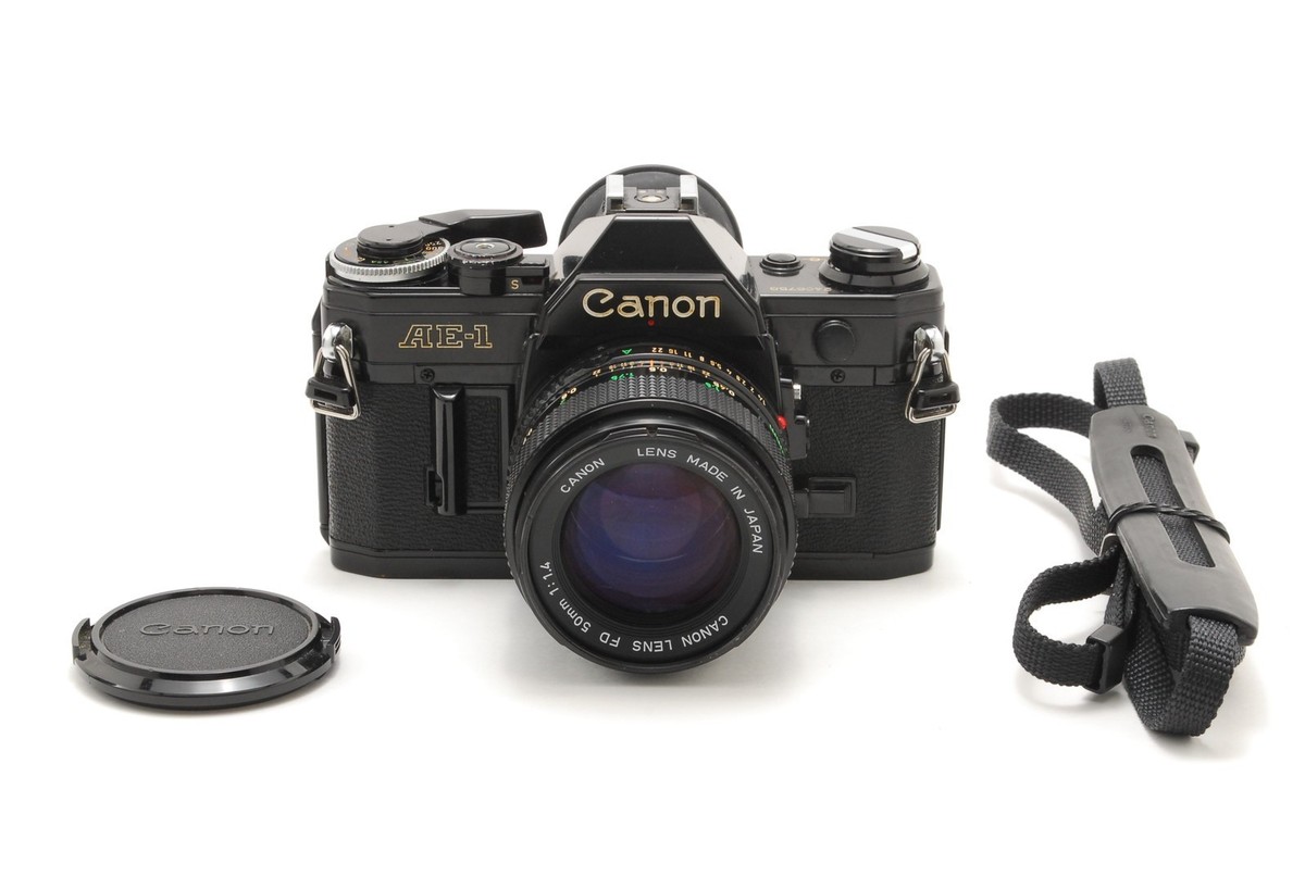 ▶︎[Exc+5] Canon AE-1 Black SLR Camera New FD NFD 50mm f1.4