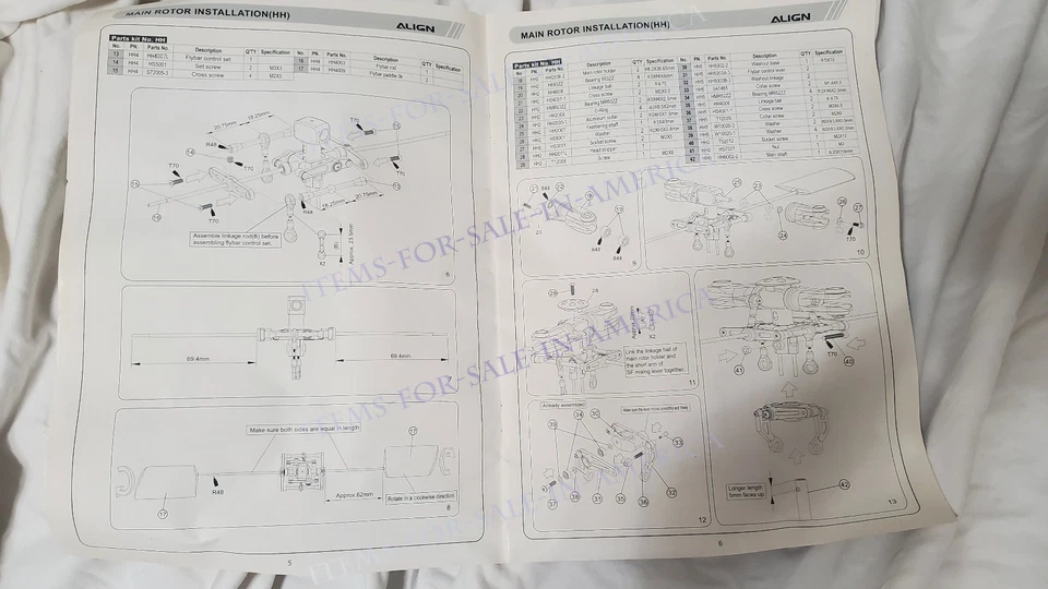 Align TRex 450XL CCPM RC 3D RC Helicopter manual - Image 2 of 2