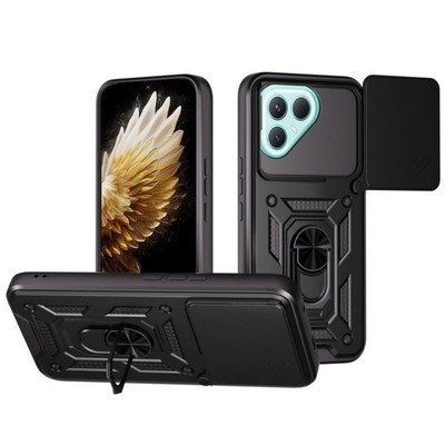 Slide Camera Protection Back stand Case For Tecno Pova 7 Ultra Pova 7 Pro