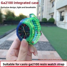 For Casio G-SHOCK GA-2100 One-piece Resin Watch Band Strap  Case Ice Tough Set