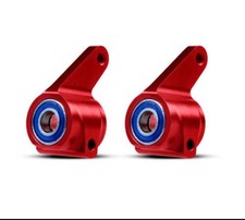 Traxxas 3636X Red Alum Front Steering Blocks Rustler Slash 2WD Stampede Bandit