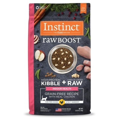 Instinct Raw Boost Indoor Health Dry Cat Food Freeze Dried Pieces Grain-Free Chi