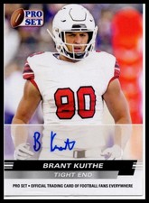 2022 Pro Set Draft #PSA-BK1 Brant Kuithe Autographs