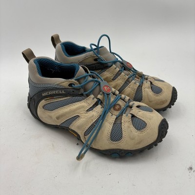 Merrell Chameleon Stretch Taupe Teal Women's Performance Footwear 8 No Insoles