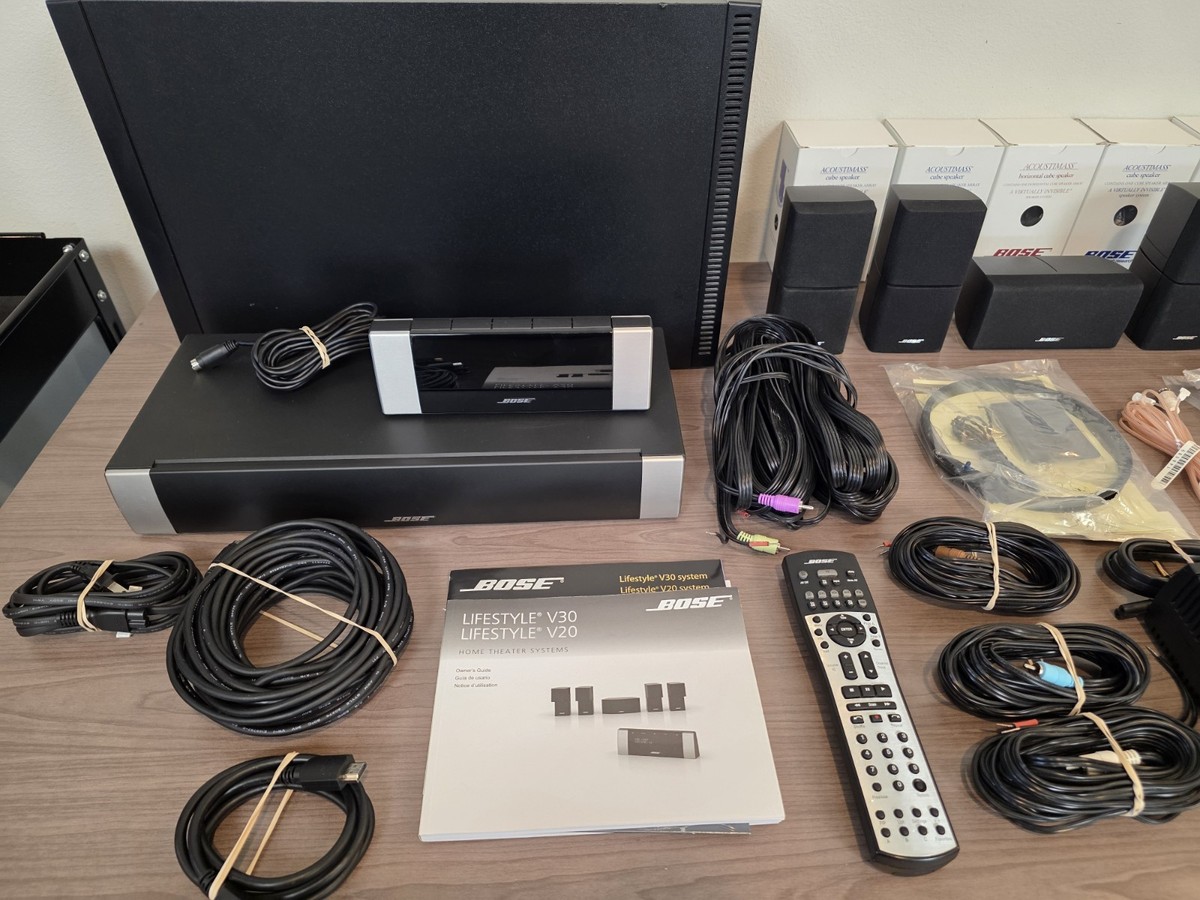 Bose Lifestyle V20 5.1 Home Theater System - Black - TESTED WORKS