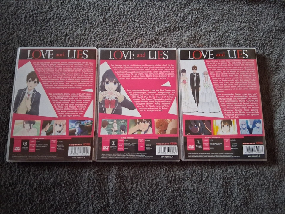 Anime DVD Sammlung - 9 DVDs - Love & Lies / Love Live Sunshine / Anonymous Noise - Bild 3 von 4