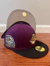 Cleveland Indians Chief Wahoo 1954 All Star Game New Era 59Fifty Fitted-Purple