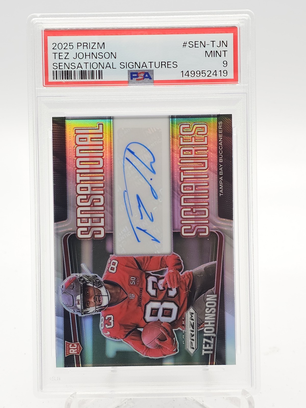 Tez Johnson Panini Prizm Sensational Signatures #SENTJN Base