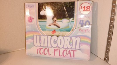 Unicorn Pool Float Inflatable To 40'' w/ Repair Patch