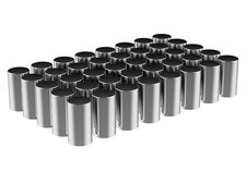 33mm Chrome Plastic Cylinder Lug Nut Covers Caps Thread On For Semi Truck40pcs