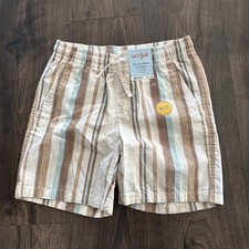 Cat  Jack Boy Pull-On Flexible Drawstring Shorts Flexible Size L 10/12 NWT