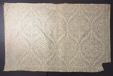 Fortuny PIAZZETTA in celadon green & beige- 1 Yard (55x36 inches) #5410