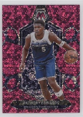 2023-24 Panini Mosaic Fast Break Pink Mosaic Prizm 6/20 Anthony Edwards #33 1o2