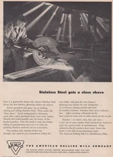 1947 American Rolling Mill: No Worm Tracks On This Steel Vintage Print Ad