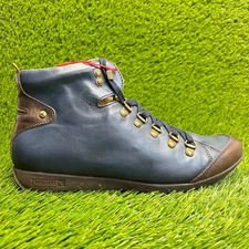 Pikolinos Lisboa Womens Size 11 Blue Brown Outdoor Leather Hiking Ankle Boots