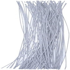 100 Pcs White Floral Wire 26 Gauge Florist Stem Wire for DIY Craft Cake 14 Inch