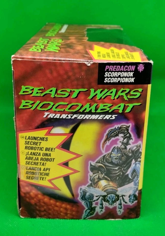 KENNER TONKA TAKARA '96 BEAST WARS BIOCOMBAT Transformers Predacon SCORPONOK NEW - Immagine 4 di 4