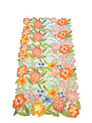 Celebrate Together Spring Summer Placemats Set/4 Cut Out Design Bright Florals