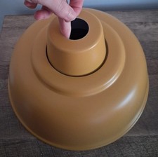 Mustard Metal Dome Lamp Shade