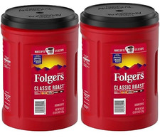 Folger Classic Roast Ground Coffee Medium Roast (43.5 Oz.) - 2 Pack 12.69 per pound