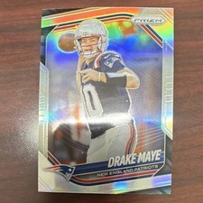 Panini Prizm Drake Maye Silver Prizm Parallel #165 New England Patriots 2025
