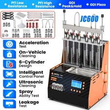 ANCEL JC600 GDI Piezo Fuel Injector Cleaner Tester Ultrasonic Cleaning Machine