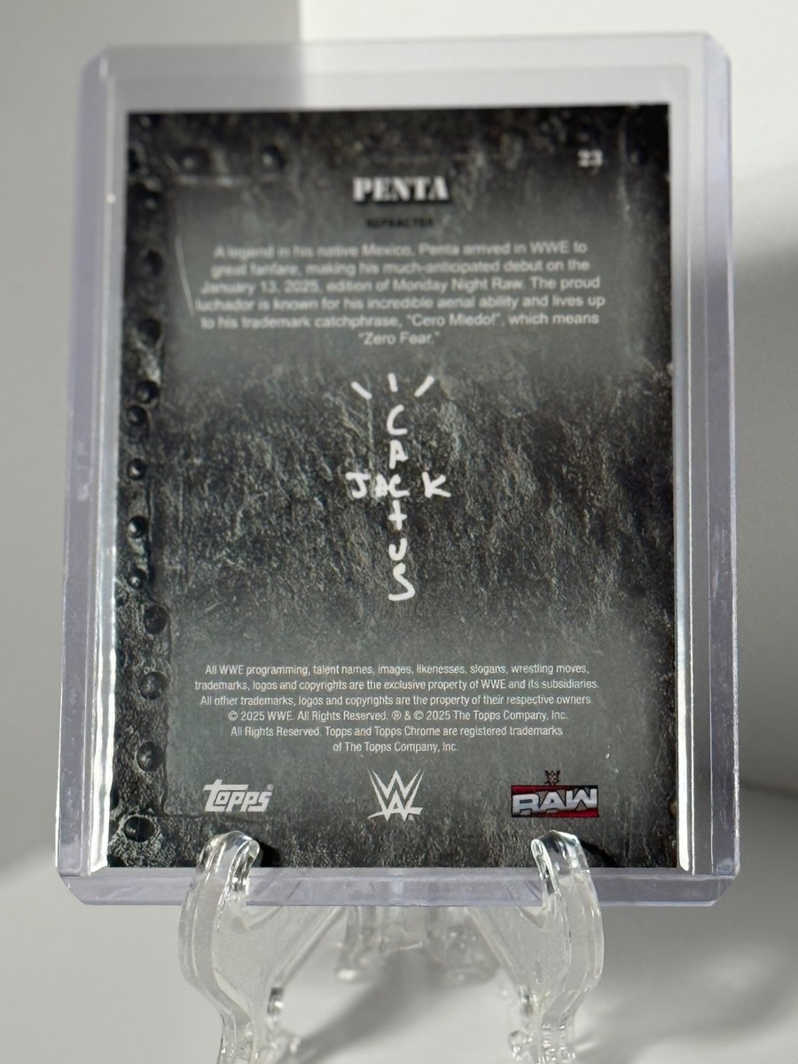 2025 Topps Chrome WWE Cactus Jack #23 Penta Refractor | eBay